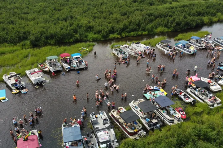 boat party in danbury wisconsin