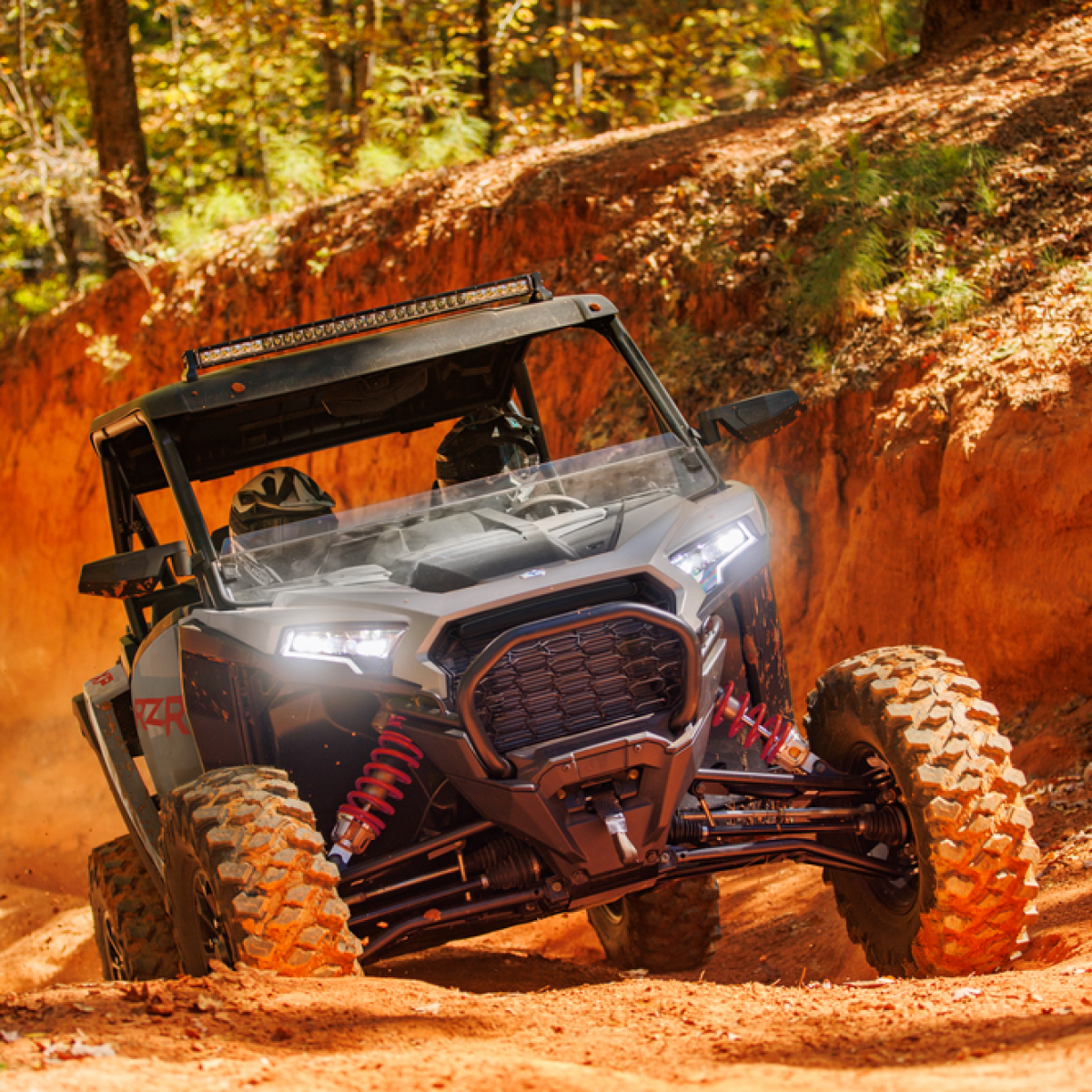a tractor parked in the dirt