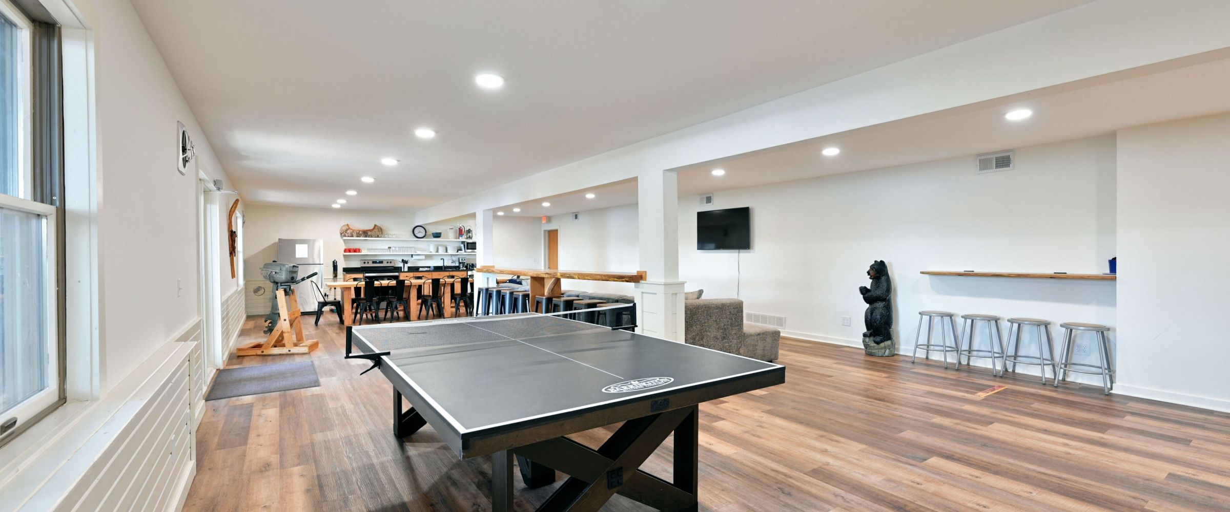 a room with a wooden floor